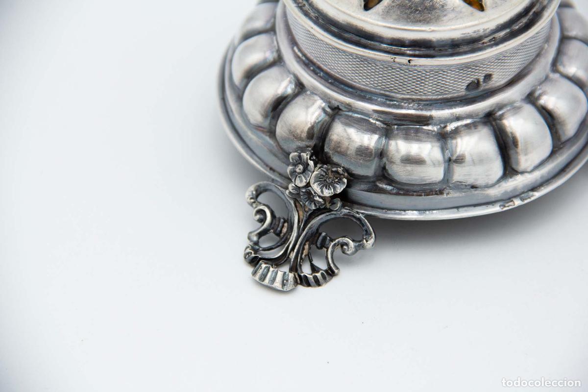 Antig&uuml;edades: Soporte para cuchillos, en plata - Foto 2