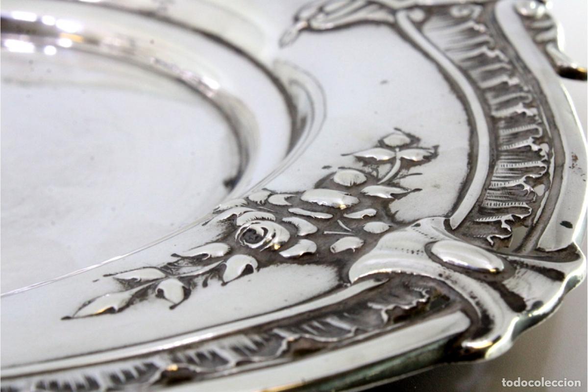 Antig&uuml;edades: plato de queso de plata - Foto 7