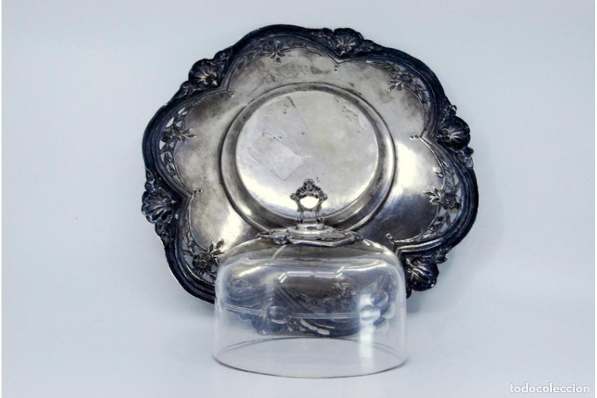 Antig&uuml;edades: plato de queso de plata - Foto 8