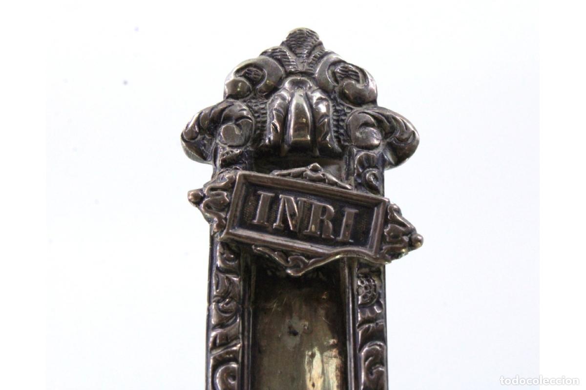 Antig&uuml;edades: crucifijo de plata - Foto 5