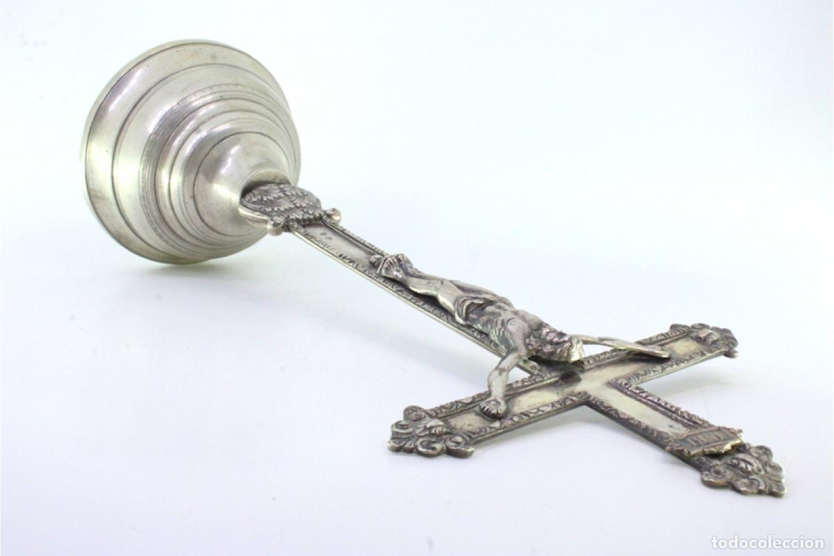 Antig&uuml;edades: crucifijo de plata - Foto 6