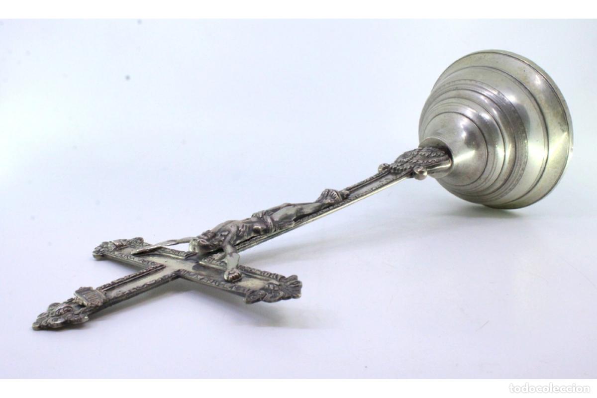 Antig&uuml;edades: crucifijo de plata - Foto 7