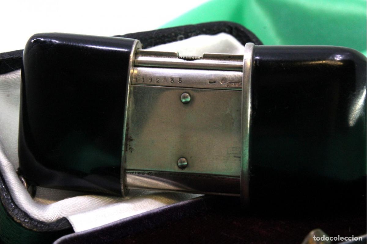 Antig&uuml;edades: Reloj de viaje, en plata - Movado - Foto 4