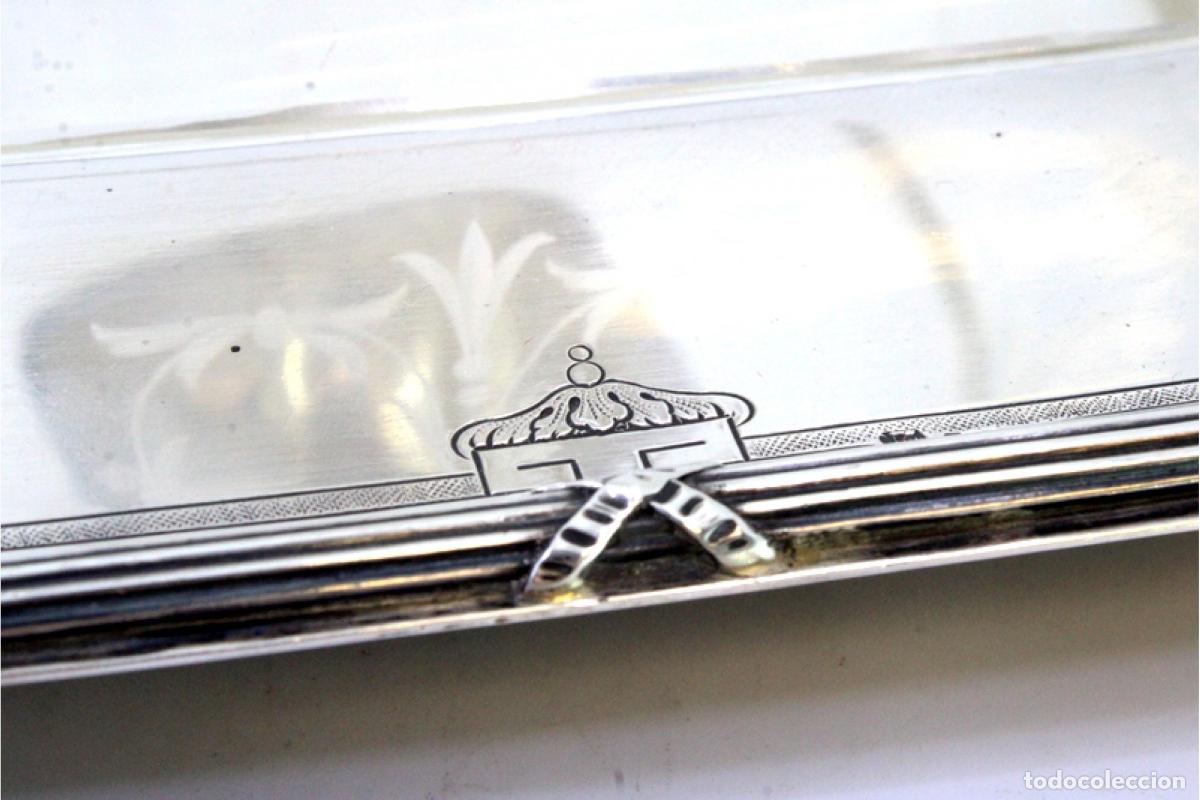 Antig&uuml;edades: plato de queso de plata - Foto 9