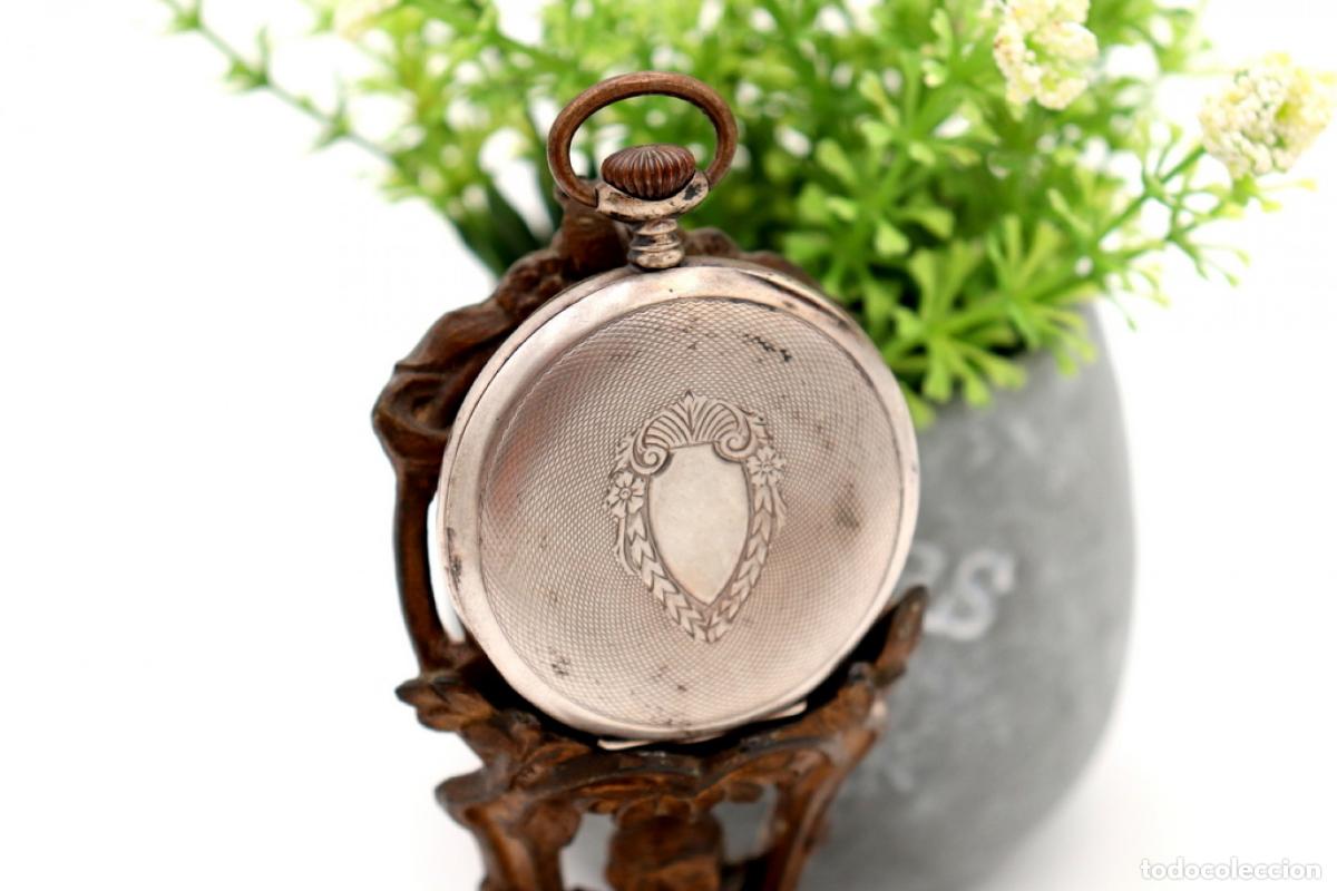 Antig&uuml;edades: Reloj de bolsillo, en plata - Gnomo - Foto 7
