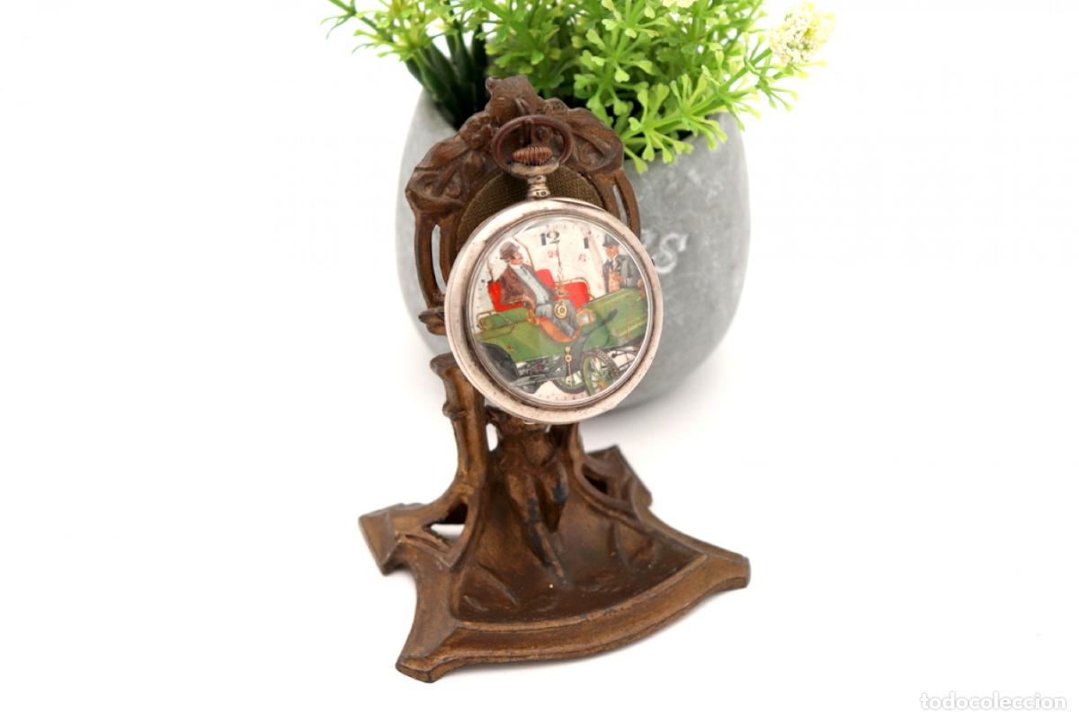 Antig&uuml;edades: Reloj de bolsillo, en plata - Gnomo - Foto 1