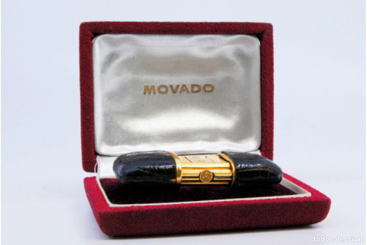 Antig&uuml;edades: Reloj de viaje, en plata - Movado - Foto 4