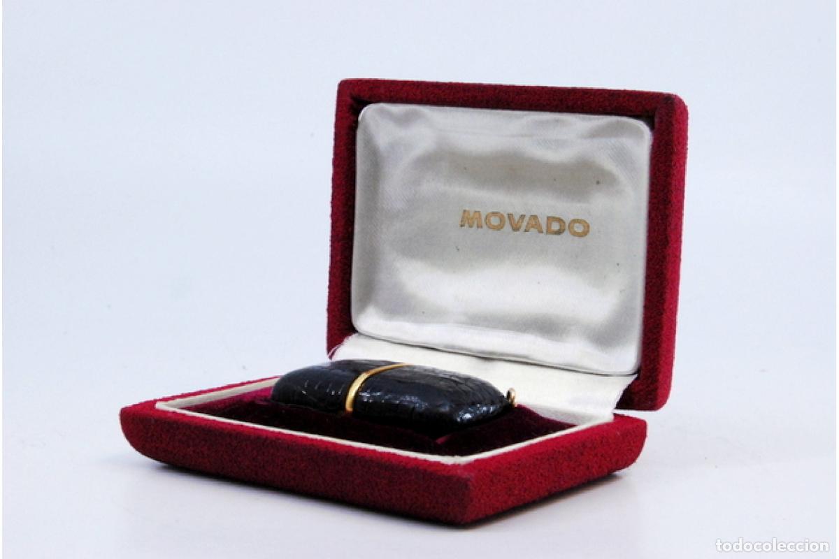 Antig&uuml;edades: Reloj de viaje, en plata - Movado - Foto 5
