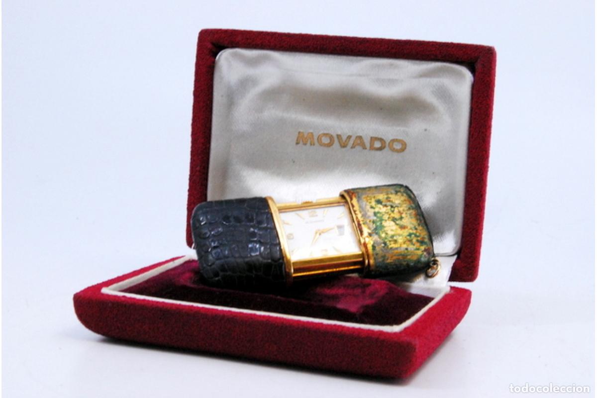 Antig&uuml;edades: Reloj de viaje, en plata - Movado - Foto 6