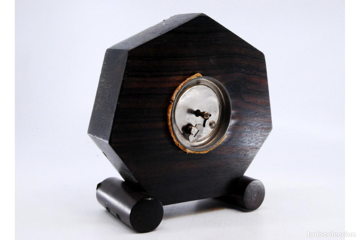 Antig&uuml;edades: Reloj de madera y plata - Haller-AG. - Foto 3