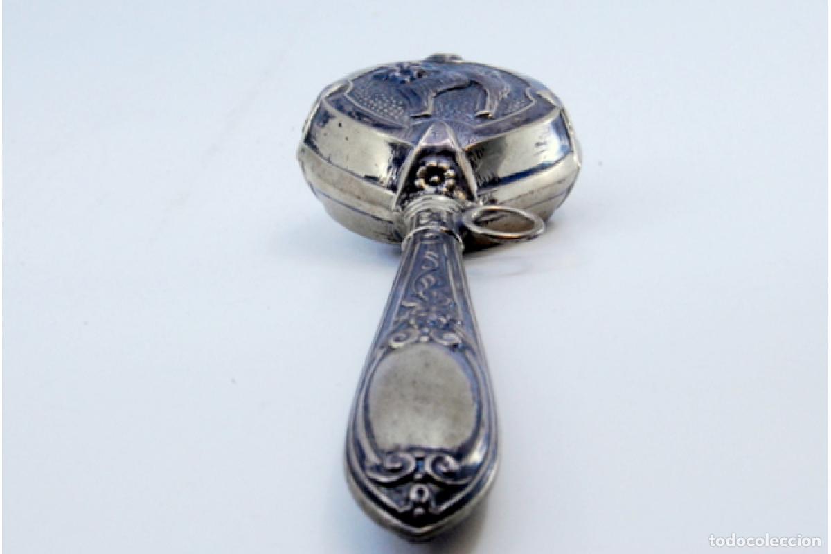 Antig&uuml;edades: Campana de plata - Gato - Foto 5