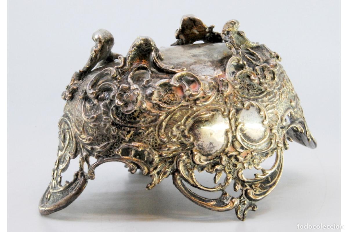 Antig&uuml;edades: jabonera de plata - Foto 3