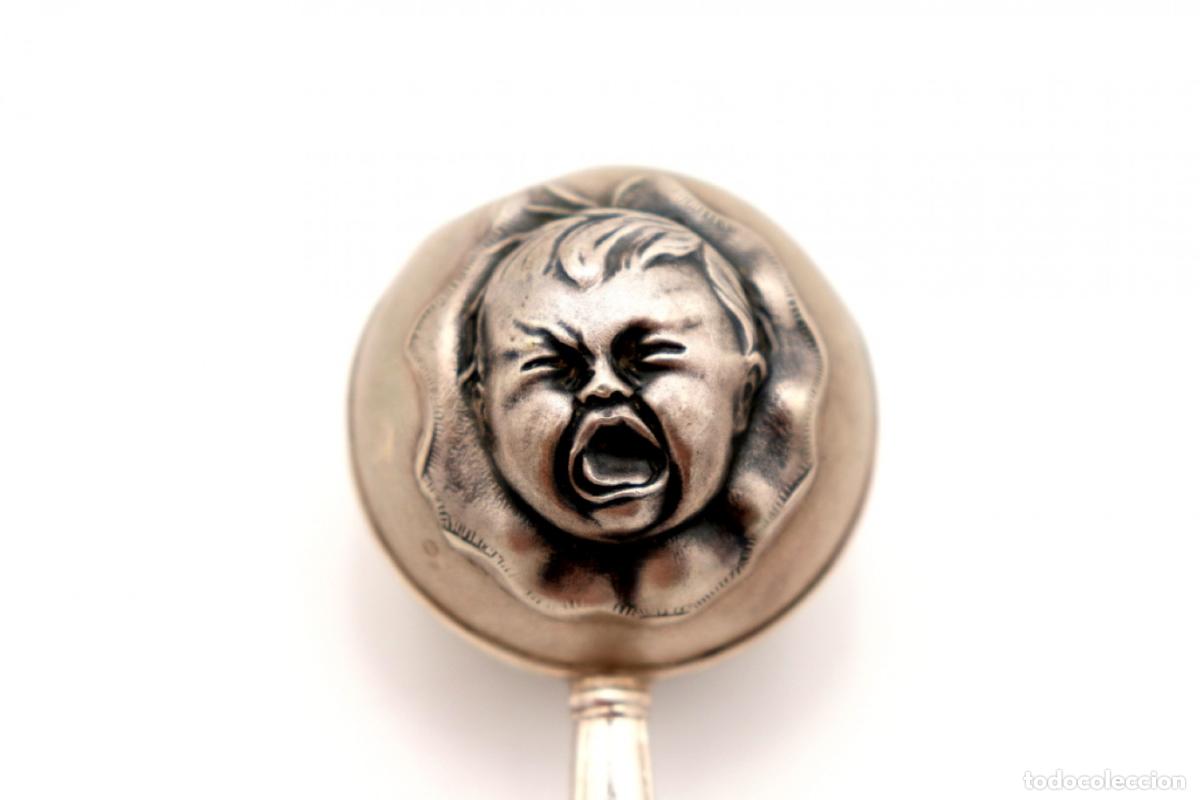 Antig&uuml;edades: Sonajero de plata - Beb&eacute; - Foto 2