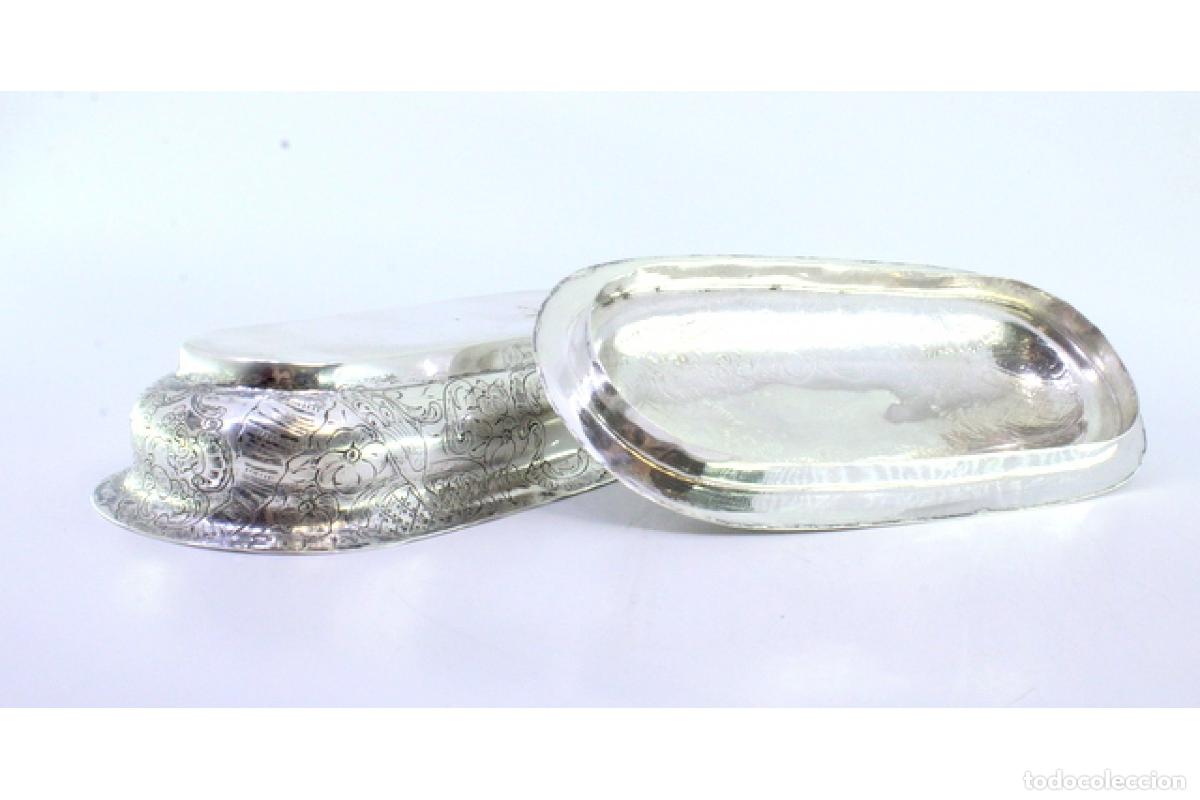 Antig&uuml;edades: jabonera de plata - Foto 3
