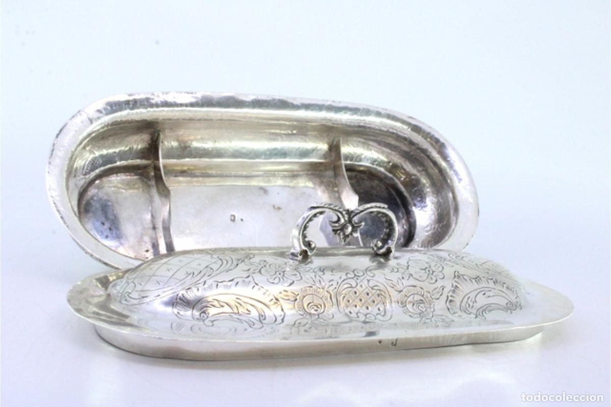 Antig&uuml;edades: jabonera de plata - Foto 7