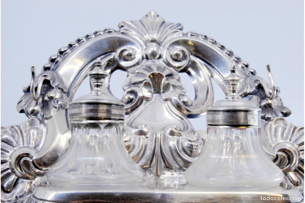 Antig&uuml;edades: tintero de plata - Foto 2