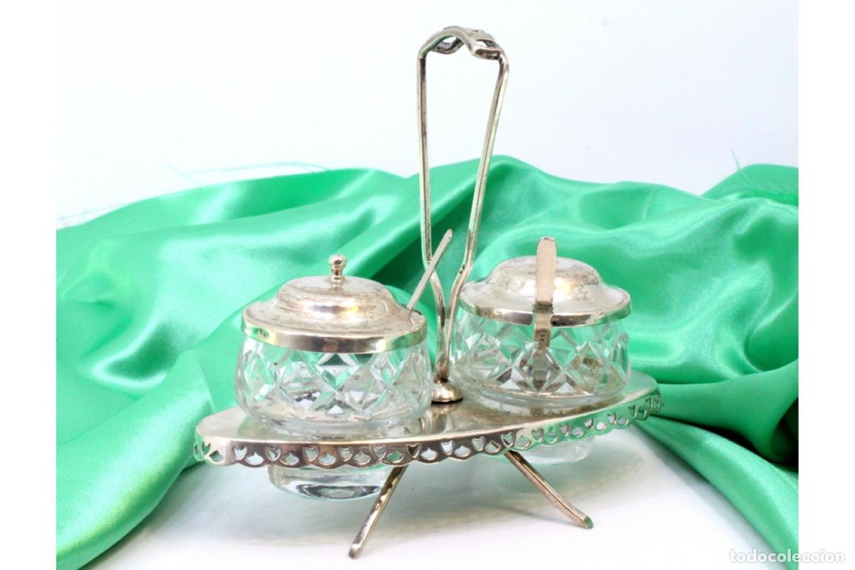 Antig&uuml;edades: Salero y pimentero, de plata. - Foto 2