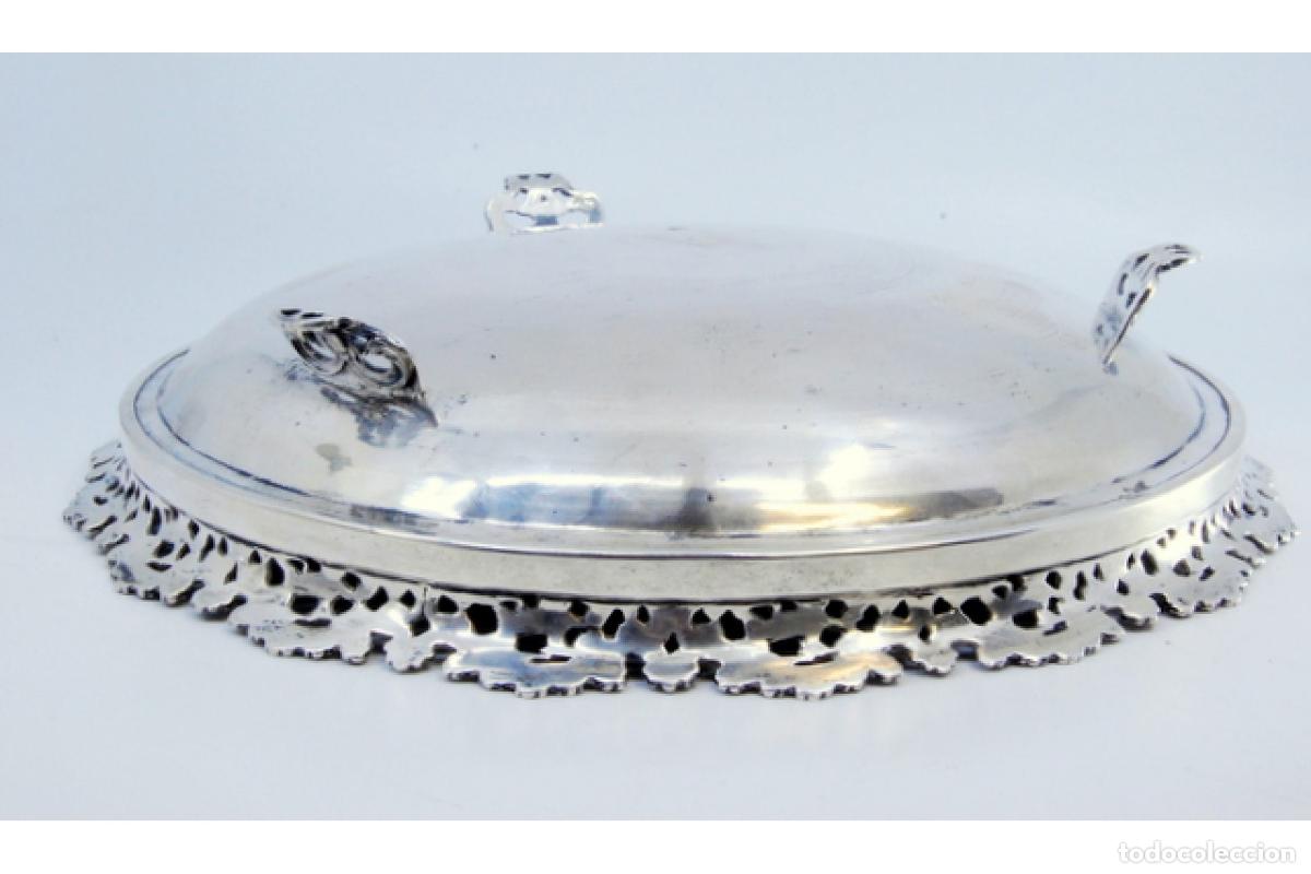 Antig&uuml;edades: Frutero de plata - Foto 3