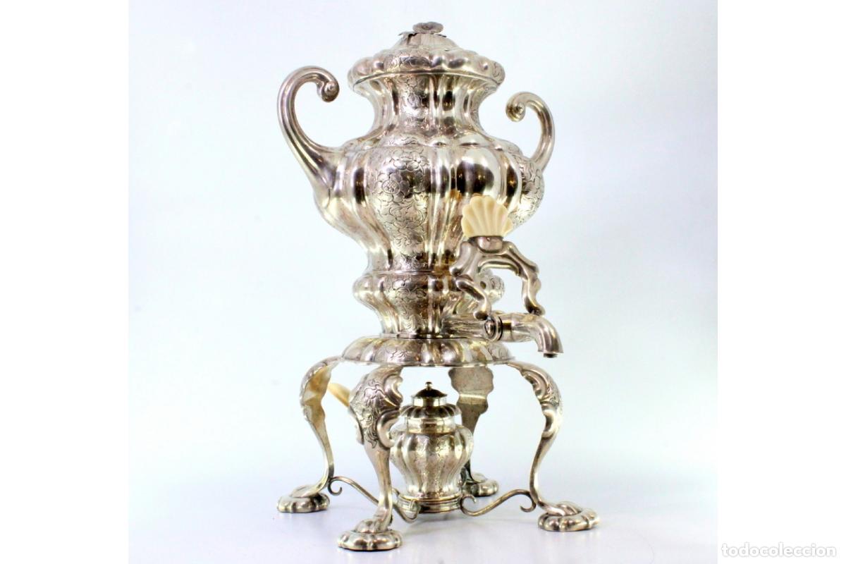 Antig&uuml;edades: Samovar de plata - Foto 2