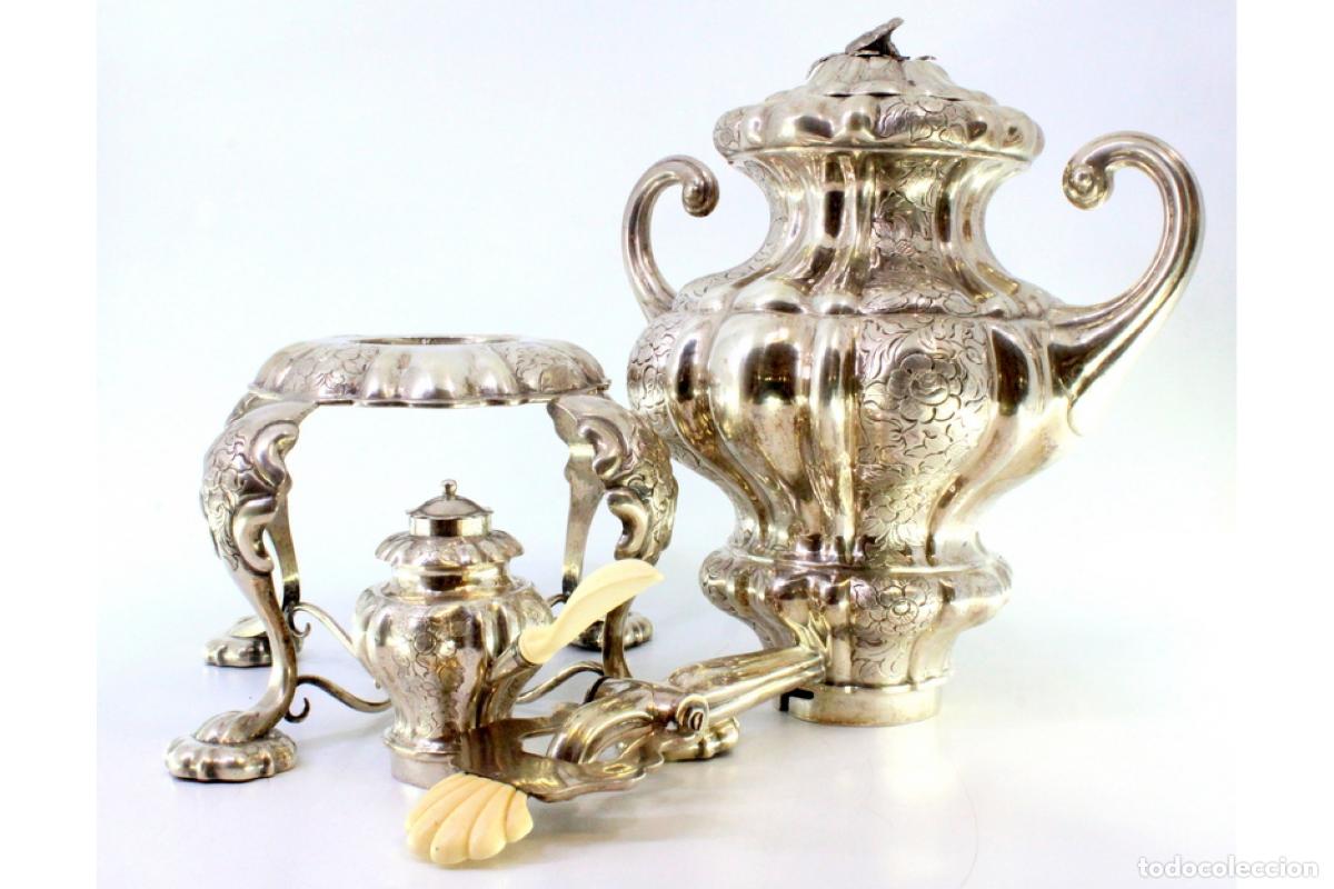 Antig&uuml;edades: Samovar de plata - Foto 6