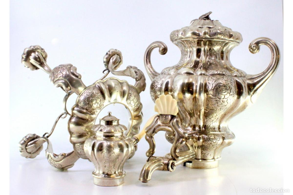 Antig&uuml;edades: Samovar de plata - Foto 7