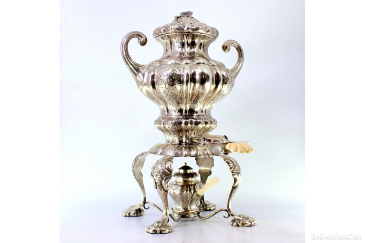 Antig&uuml;edades: Samovar de plata - Foto 9
