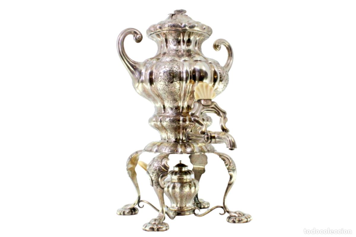 Antig&uuml;edades: Samovar de plata - Foto 1