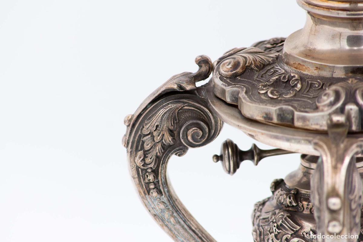 Antig&uuml;edades: Samovar de plata - Foto 3