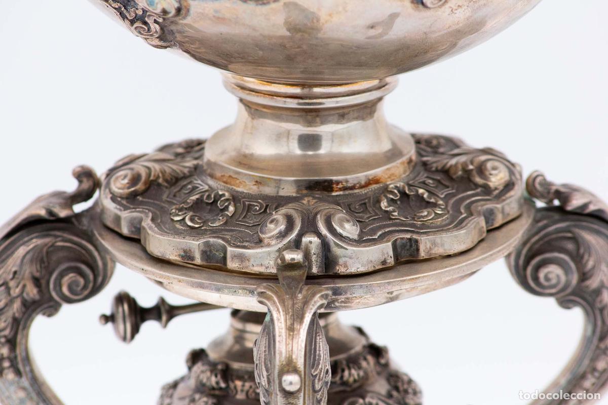 Antig&uuml;edades: Samovar de plata - Foto 4