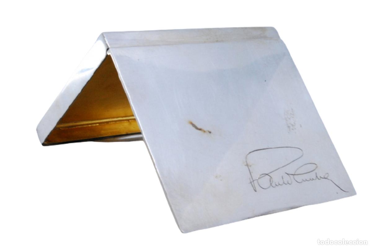 Antig&uuml;edades: Caja de tabaco, en plata - Foto 1