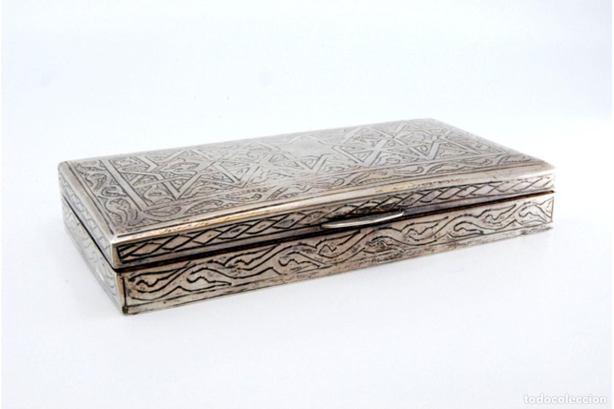 Antig&uuml;edades: Caja de tabaco, en plata - Foto 3