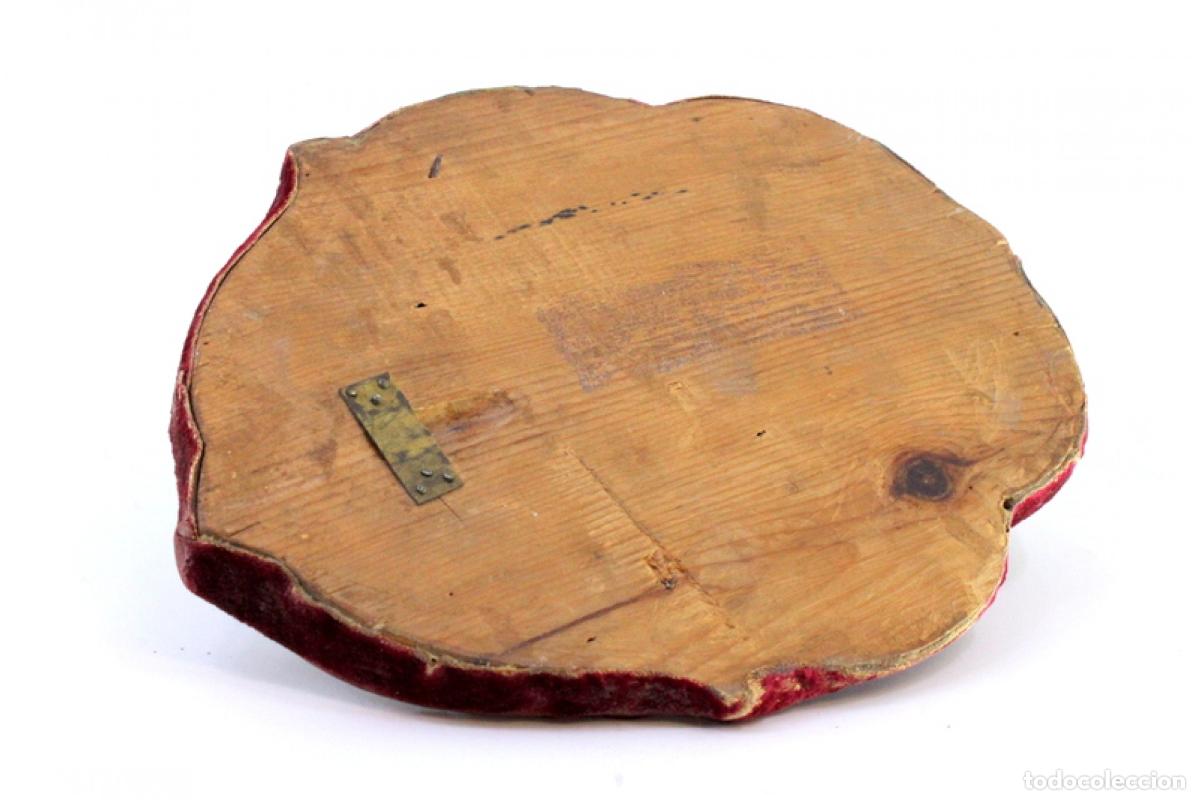Antig&uuml;edades: Soporte de pared, en madera y plata. - Foto 3