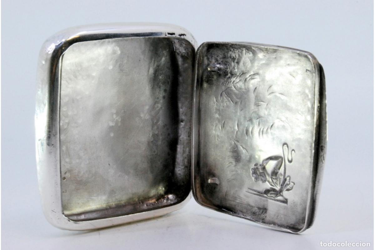 Antig&uuml;edades: Caja de tabaco, en plata - Foto 7
