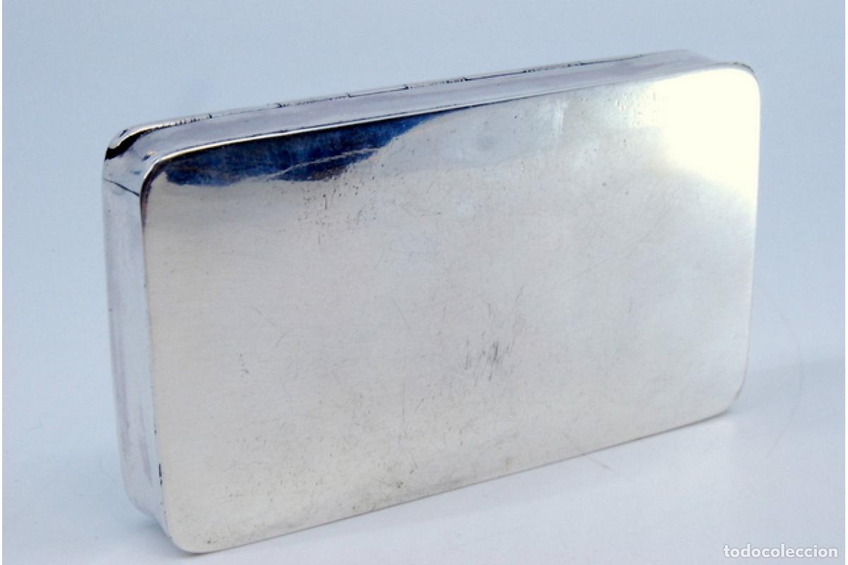 Antig&uuml;edades: Tabaquera, en plata - Foto 3
