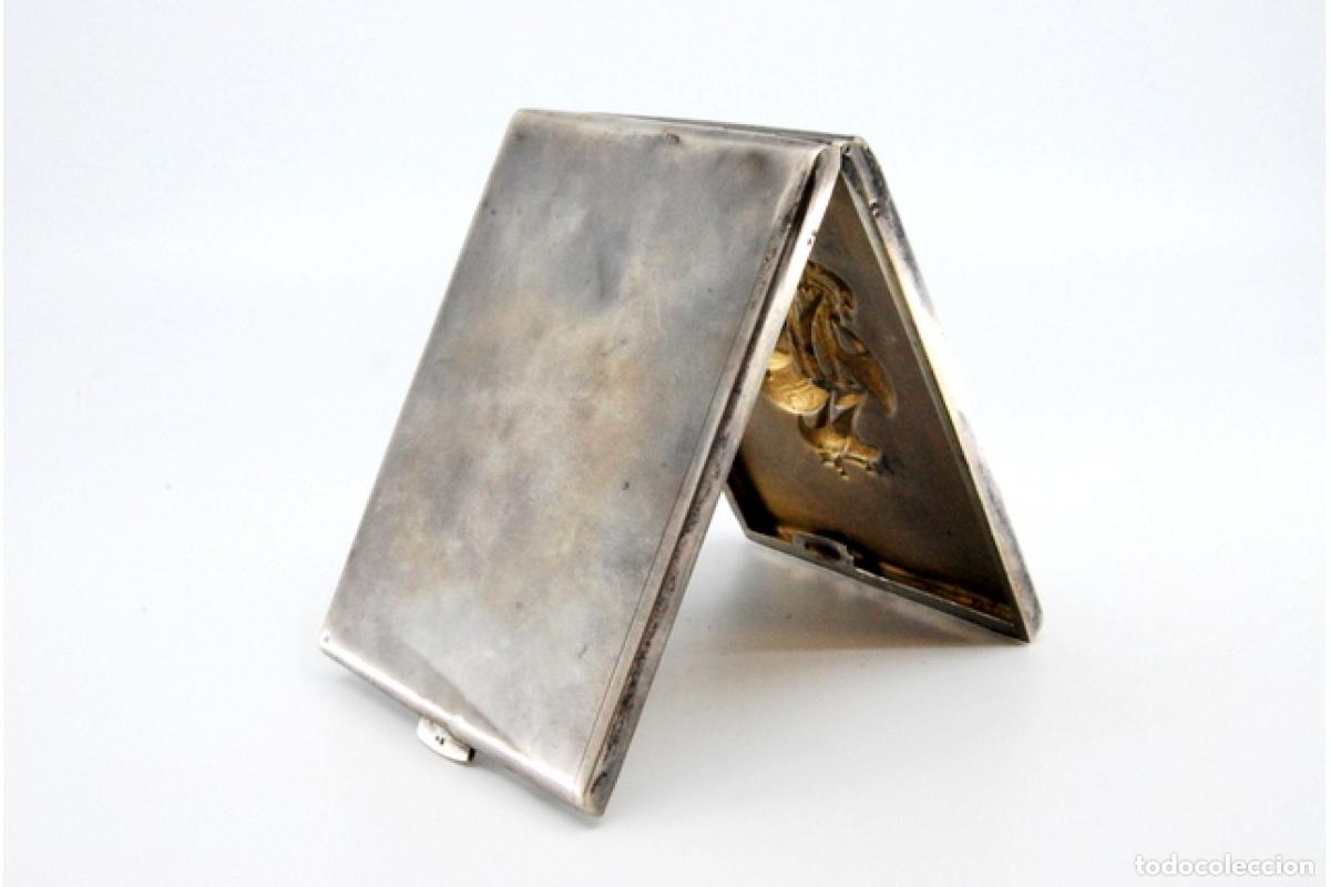 Antig&uuml;edades: Caja de cigarrillos, en plata - Foto 3