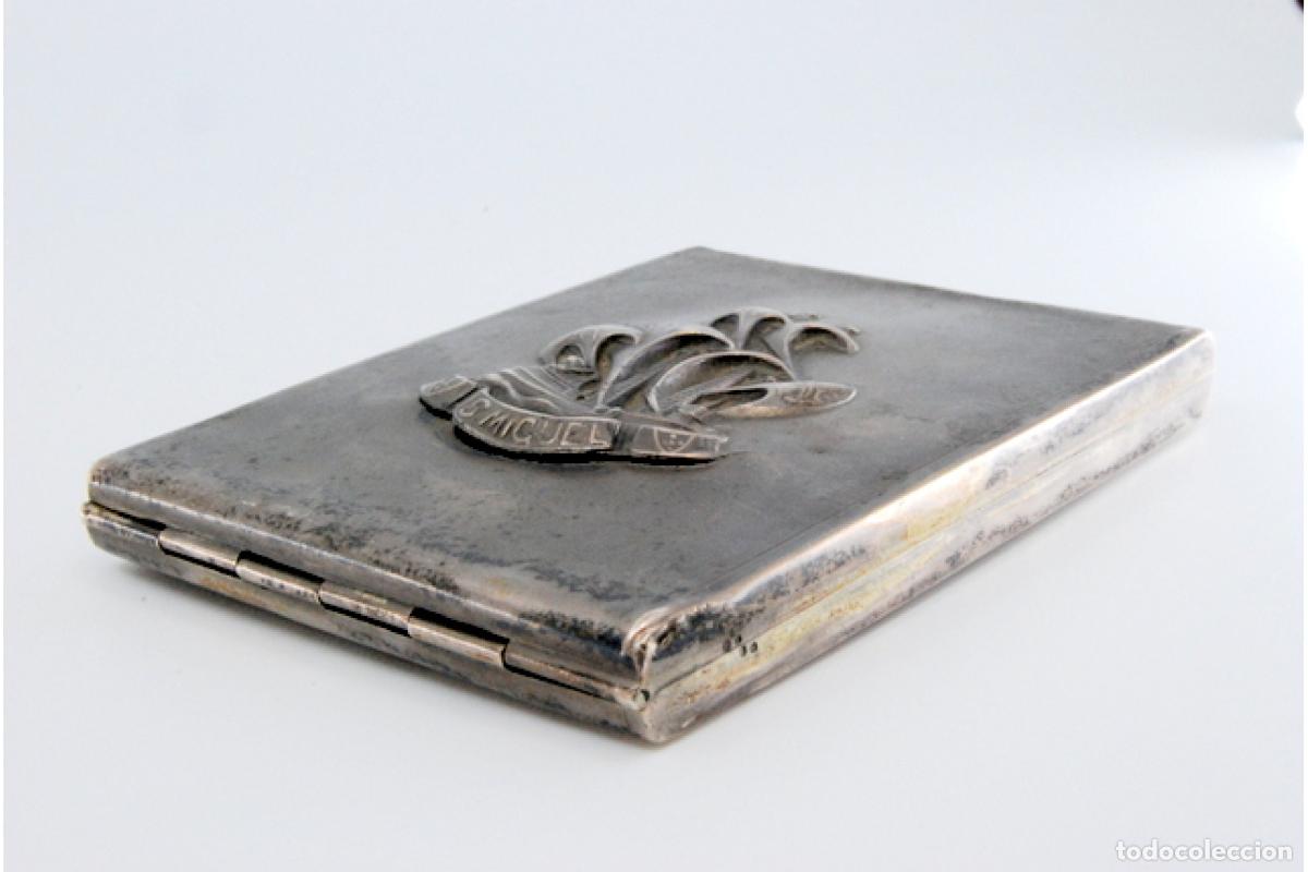 Antig&uuml;edades: Caja de cigarrillos, en plata - Foto 5