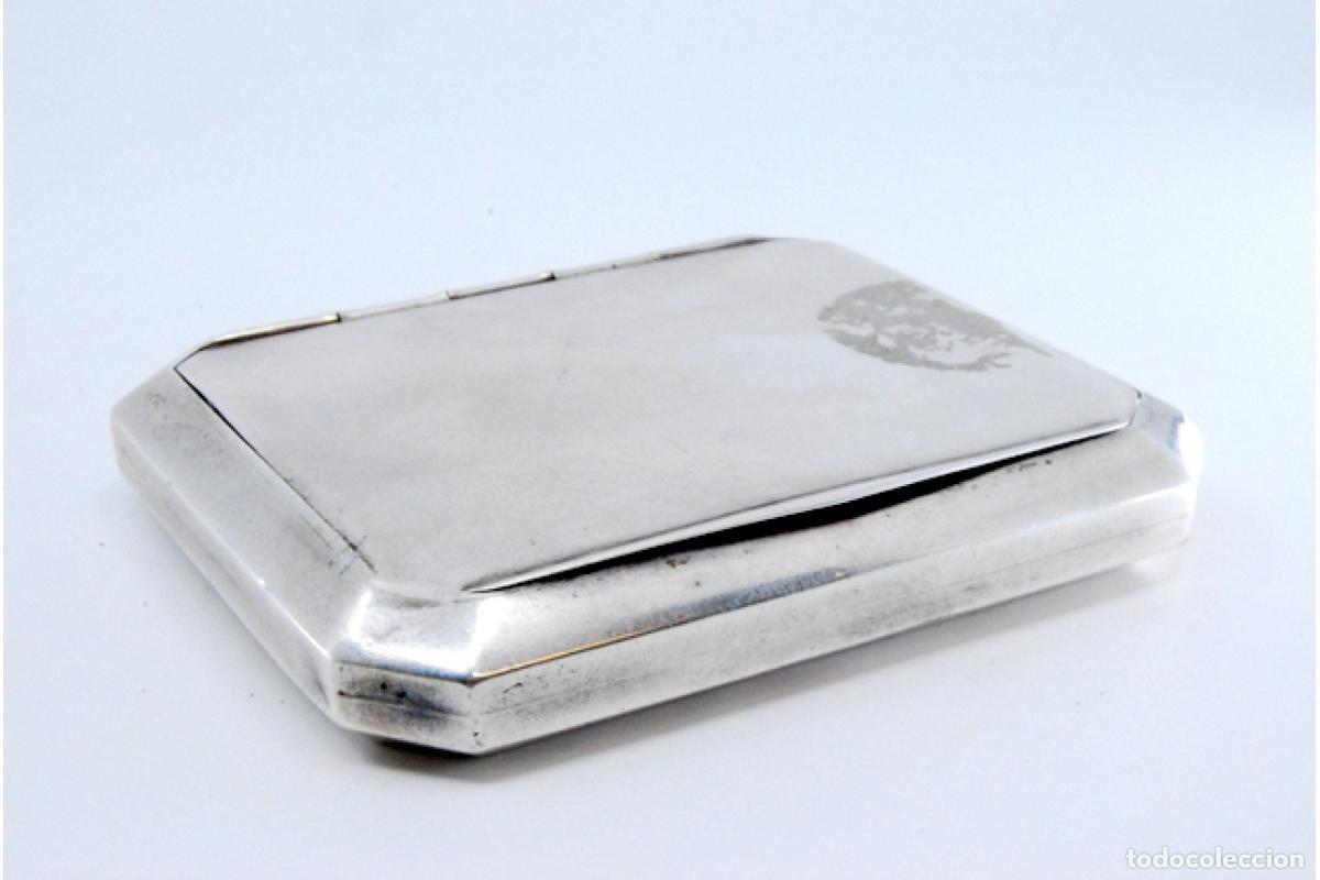 Antig&uuml;edades: Caja de cigarrillos, en plata - Foto 6