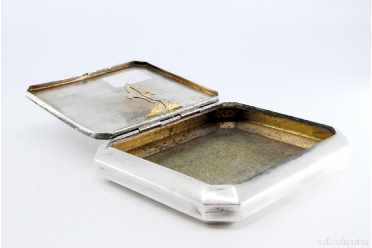 Antig&uuml;edades: Caja de cigarrillos, en plata - Foto 8