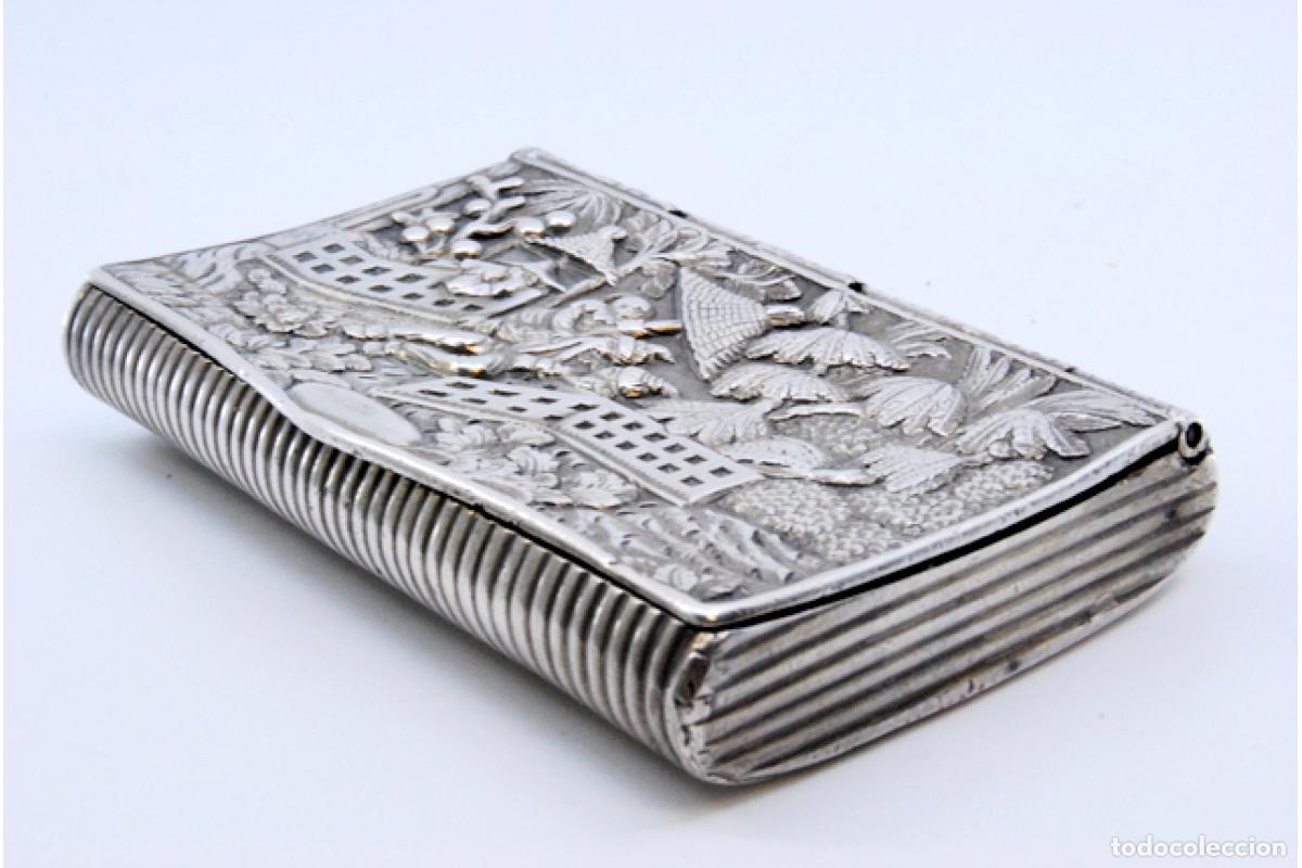 Antig&uuml;edades: Caja de tabaco, en plata - Foto 8