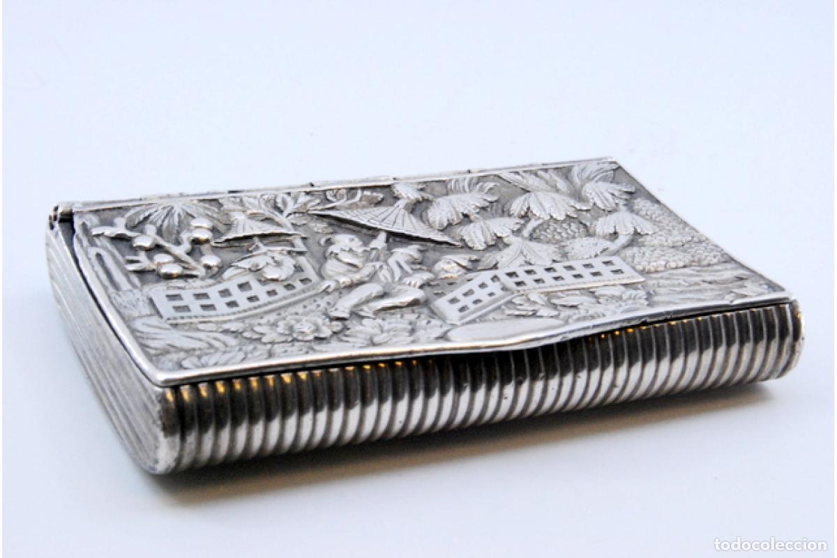Antig&uuml;edades: Caja de tabaco, en plata - Foto 9