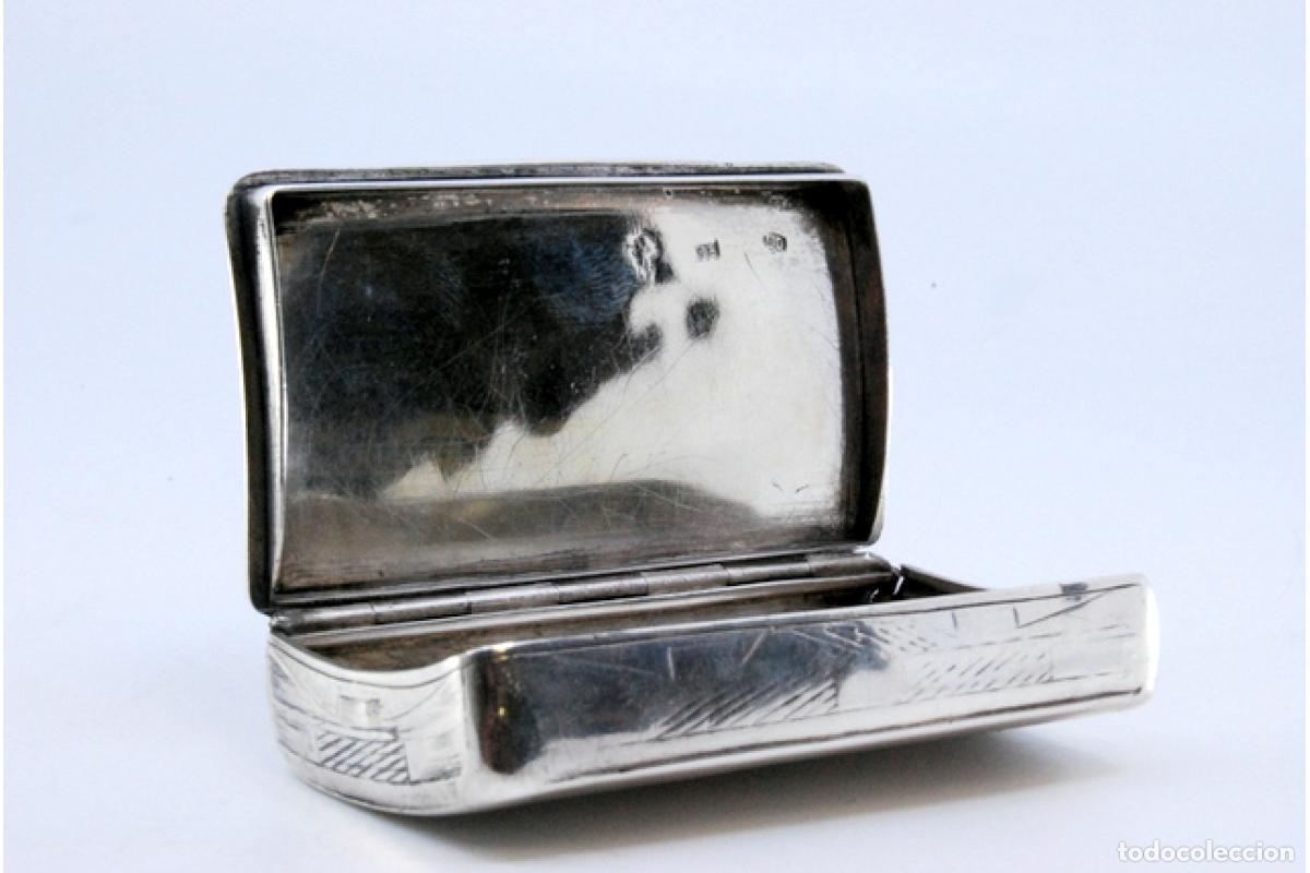 Antig&uuml;edades: Tabaquera, en plata - Foto 4