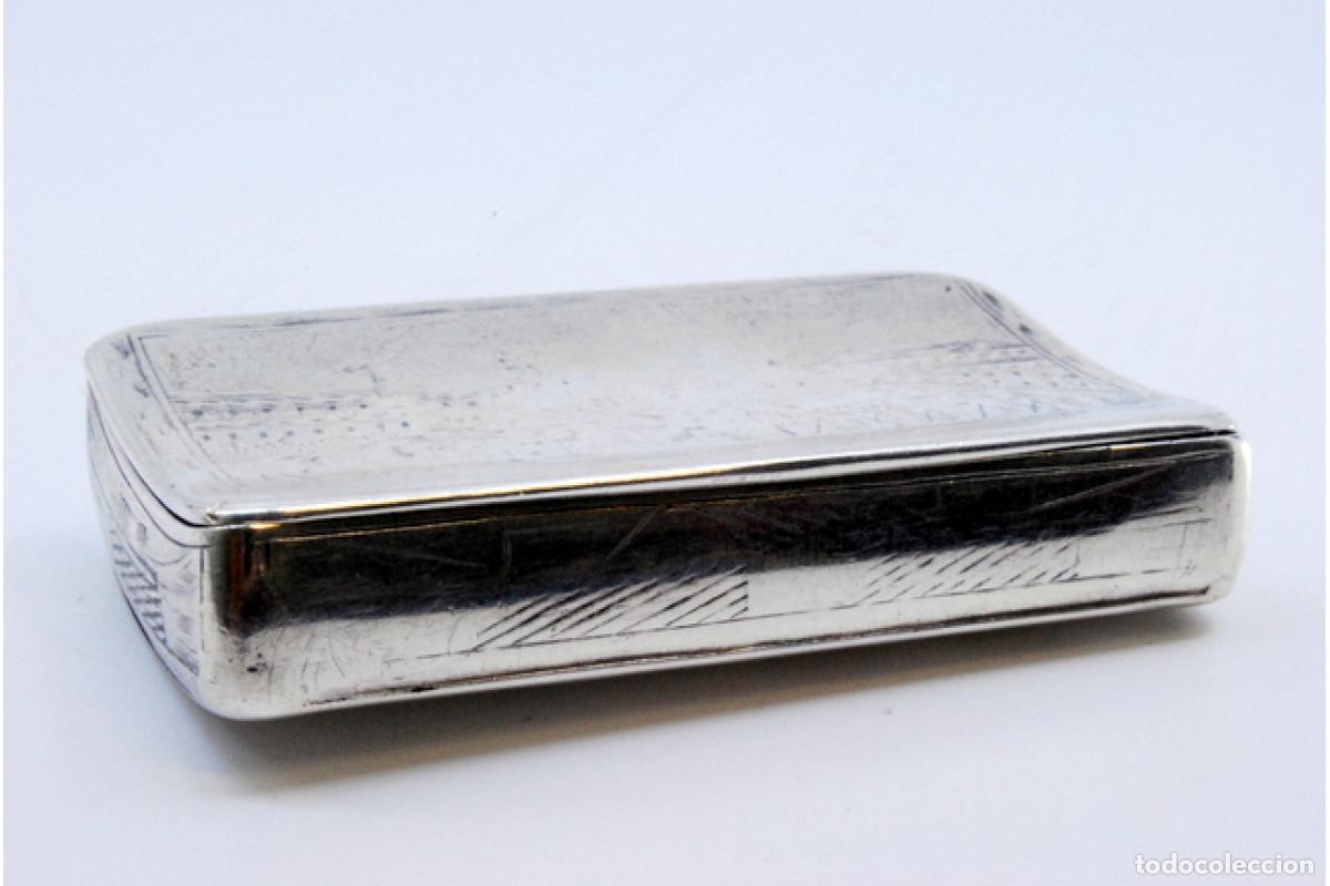 Antig&uuml;edades: Tabaquera, en plata - Foto 9