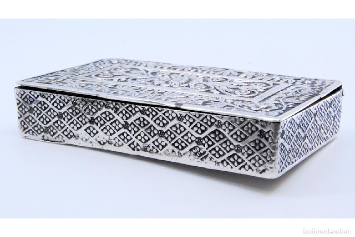 Antig&uuml;edades: Tabaquera, en plata - Foto 8