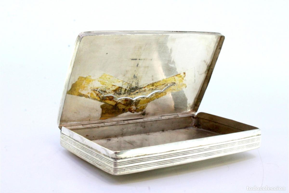 Antig&uuml;edades: Caja de tabaco, en plata - Foto 2