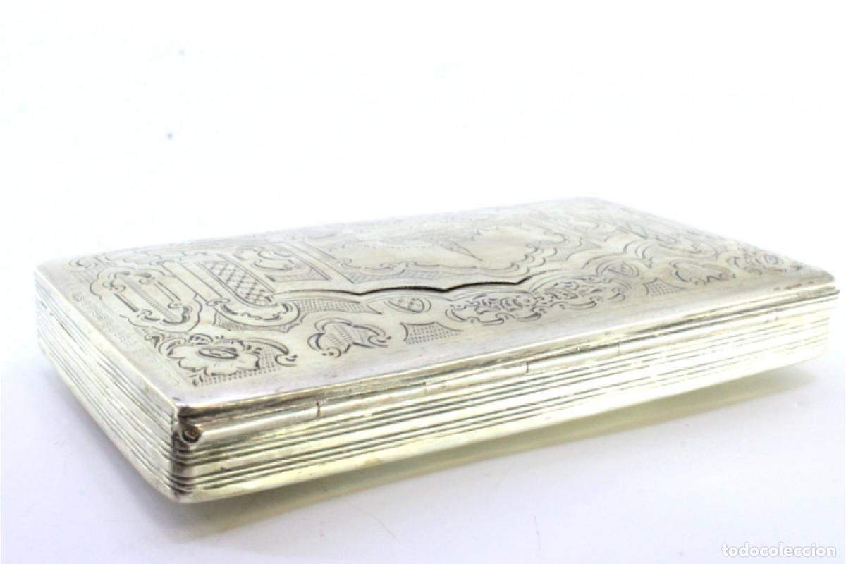 Antig&uuml;edades: Caja de tabaco, en plata - Foto 5