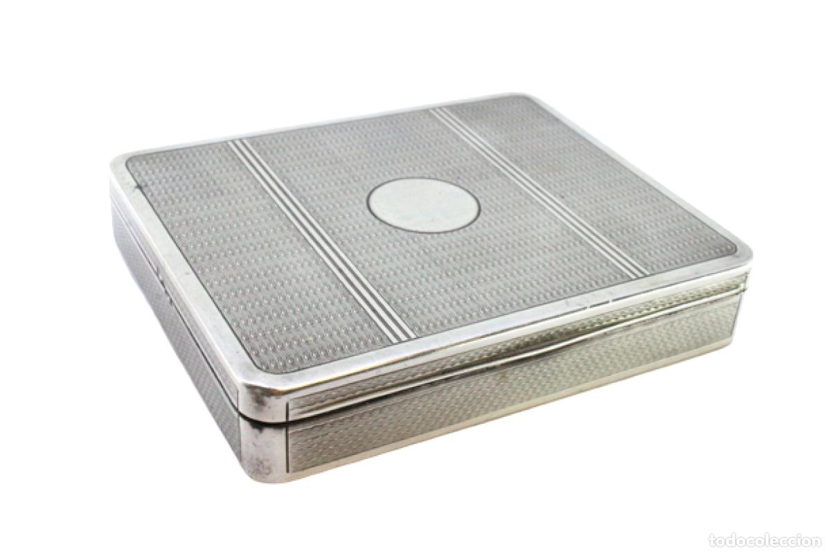 Antig&uuml;edades: Caja de tabaco, en plata - Foto 1