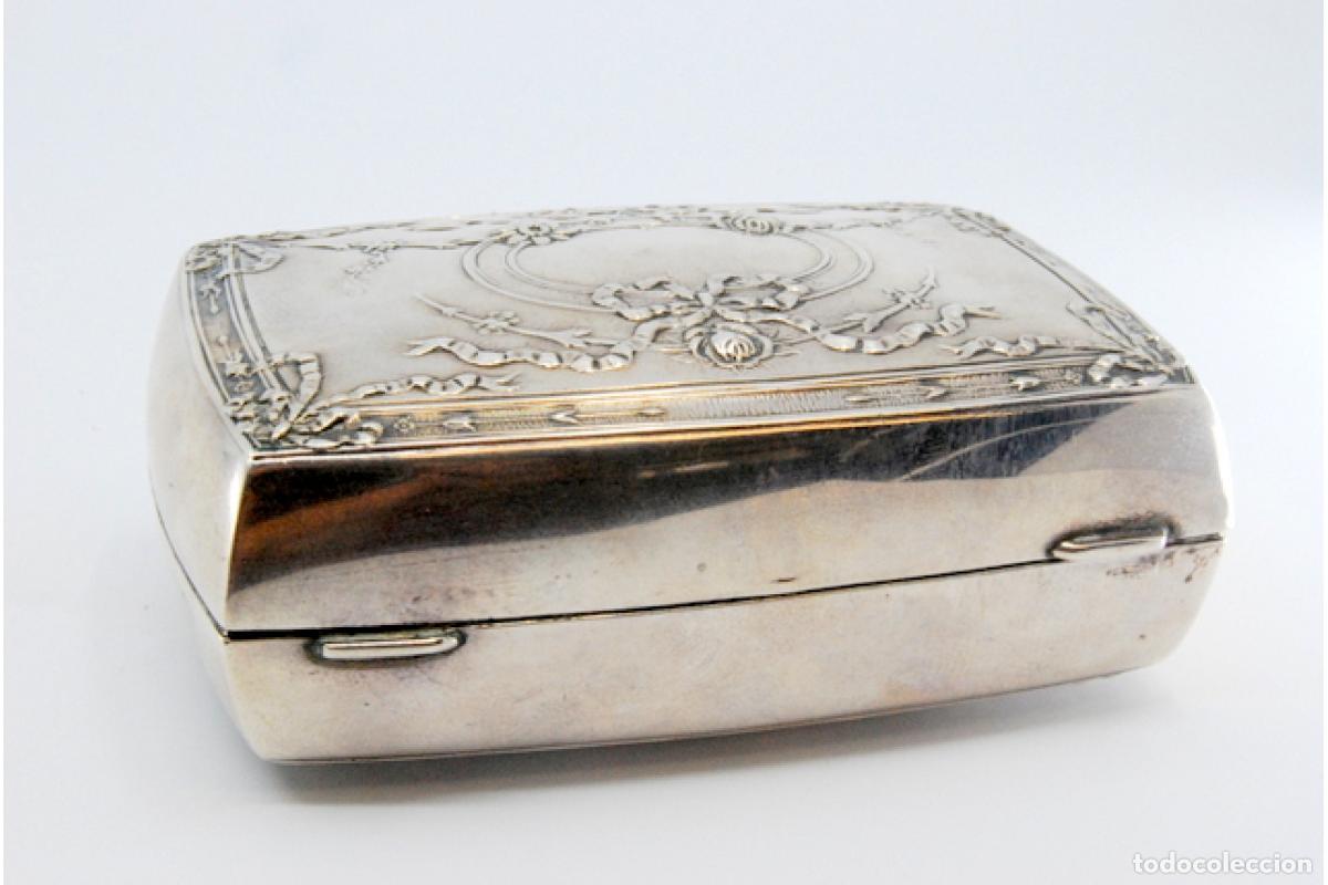 Antig&uuml;edades: Caja de tabaco, en plata - Foto 2