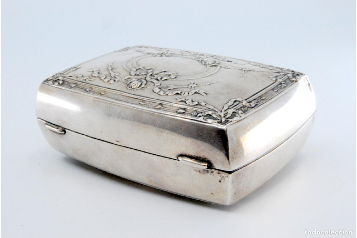 Antig&uuml;edades: Caja de tabaco, en plata - Foto 4