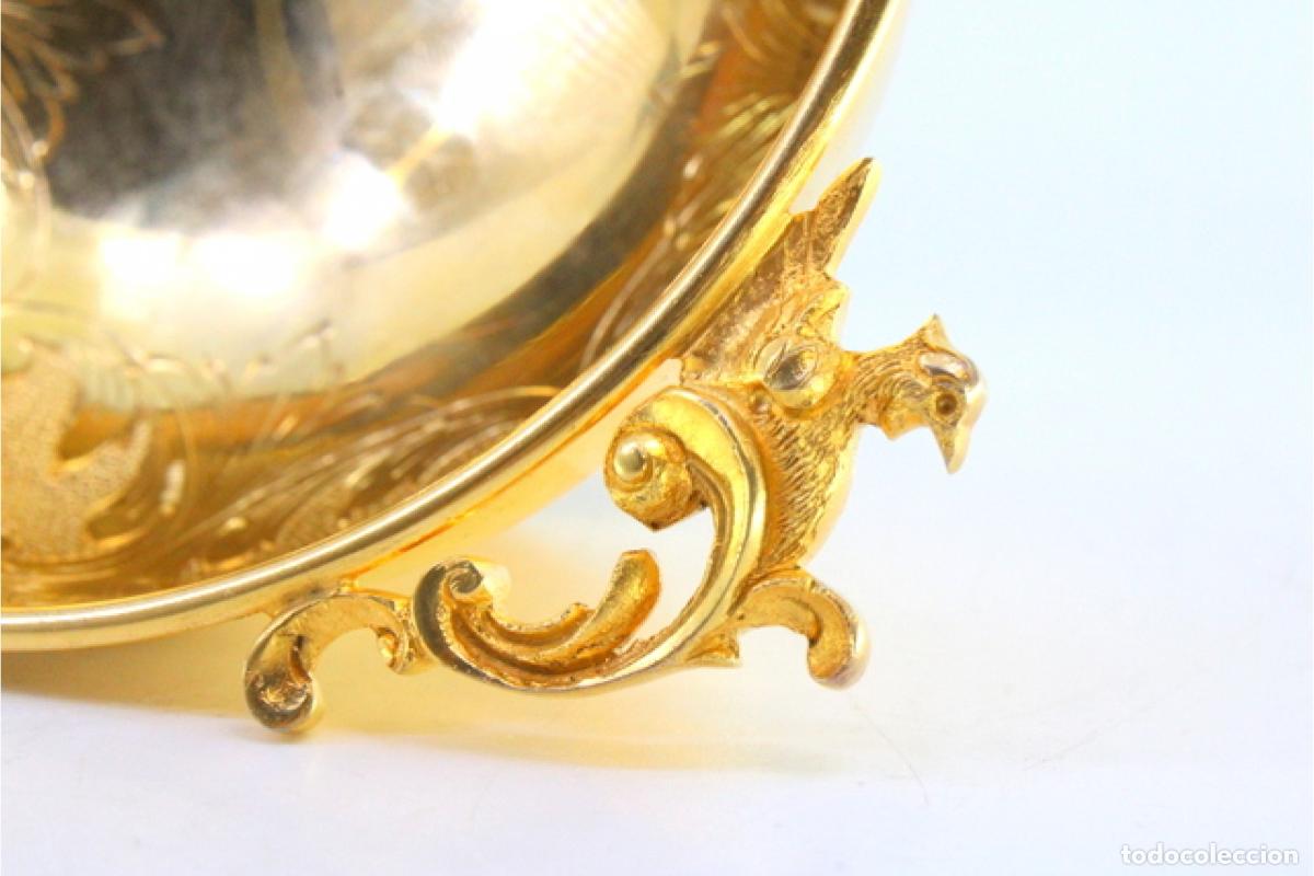 Antig&uuml;edades: copa de plata dorada - Foto 3
