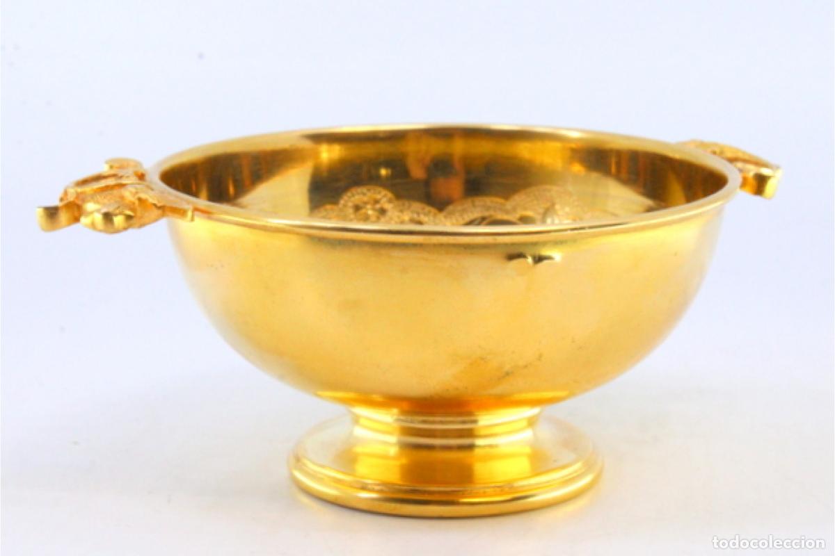 Antig&uuml;edades: copa de plata dorada - Foto 4